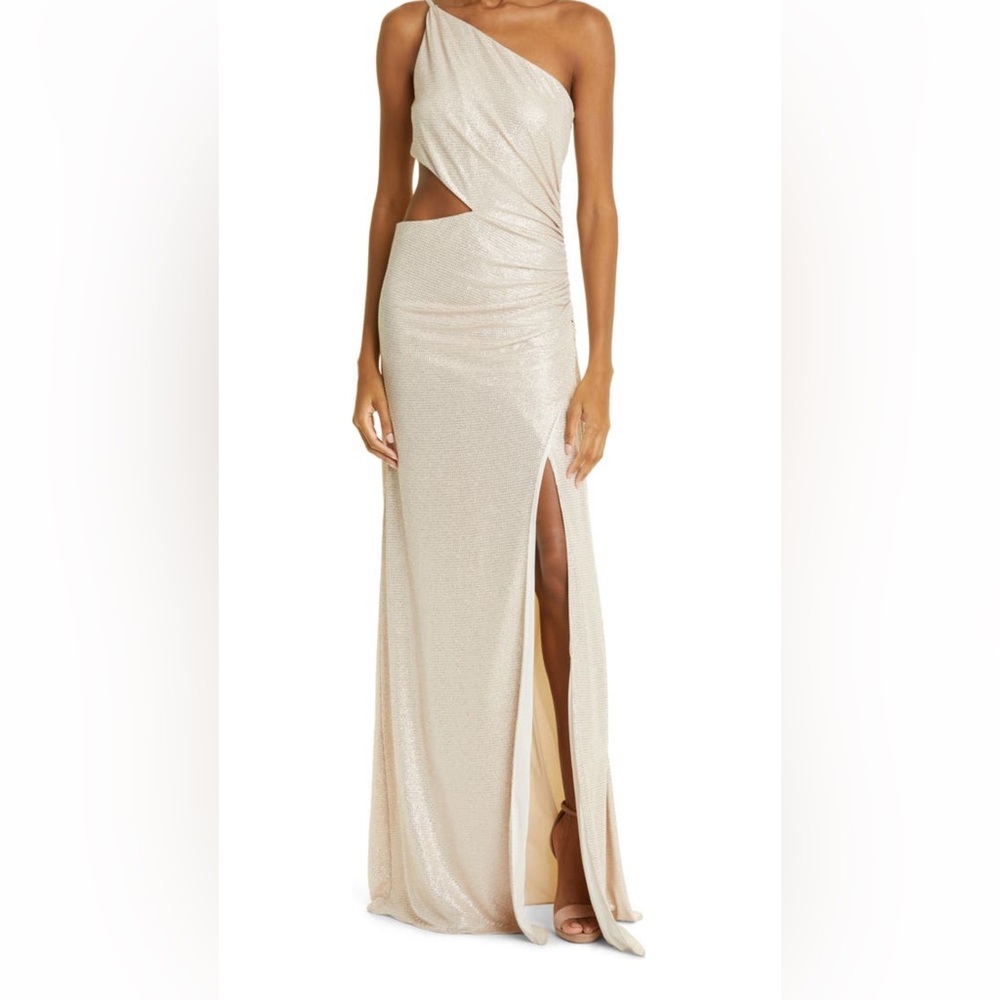 Sonnie embellished cutout one-shoulder gown - Ramy Brook